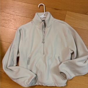 Tna Women's Polartec Thermal Pro 1/2 Zip Hi-Hip Sweater in Cream, Small